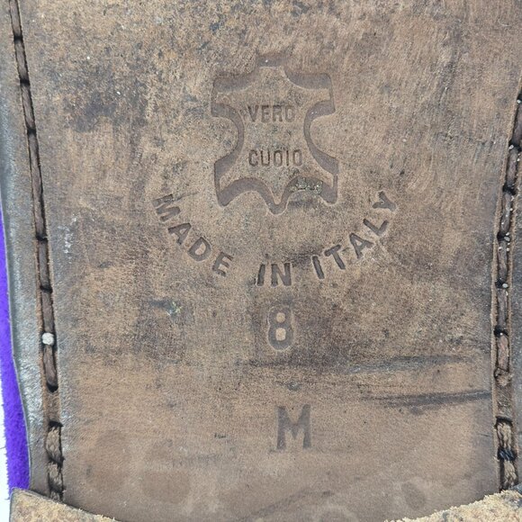 Donald J. Pliner Italy Dacio 2 Purple Indigo Suede Bit Loafers Men 8 Dress Shoes - Picture 11 of 11